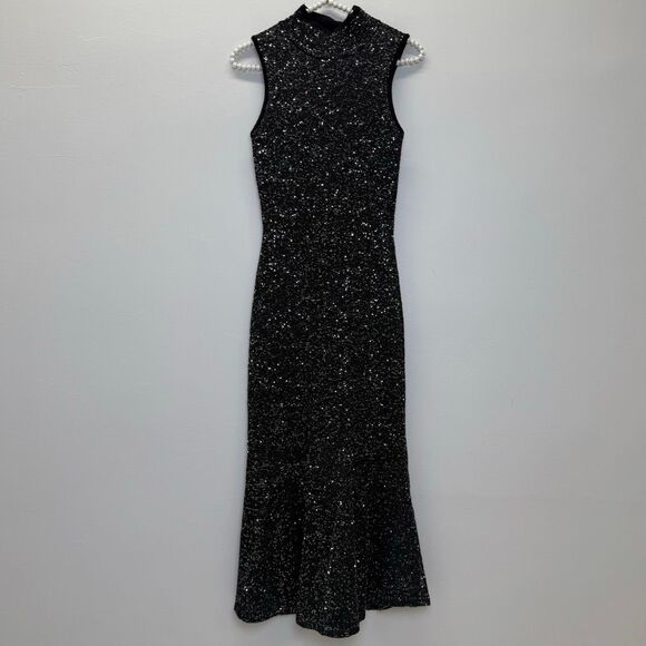 Avec Les Filles Sequin Sleeveless Knit Dress - Picture 4 of 16